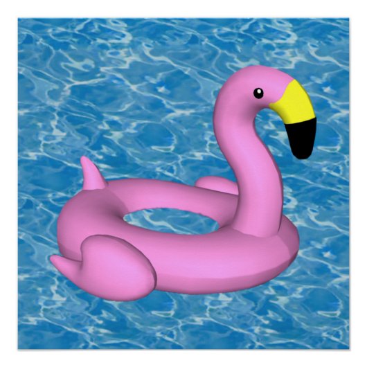 Spielzeug aus rosa Flamingo Poster (Vorderseite)