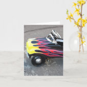 Spielzeug-Auto Notecard Karte (Gelbe Blume)