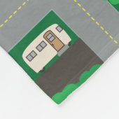 Spielzeug-Auto-Stadtstraßenkarte Fleecedecke (Ecke)