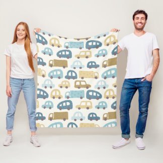 Spielzeug Autos & Lastwagen | Staubblau Beige Fleecedecke