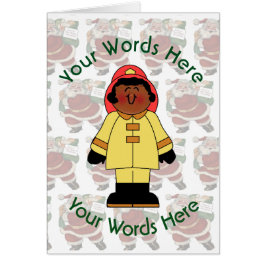 Spielzeug Black Female Firefighter Custom Weihnach