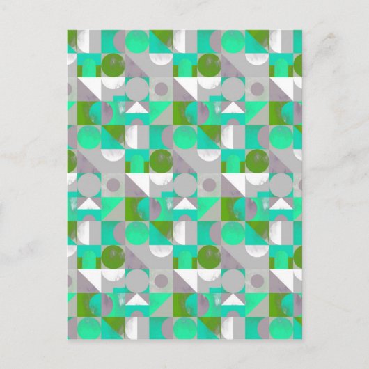 Spielzeug Blocks klein - grün Postkarte (Vorderseite)