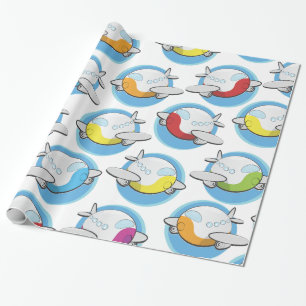 Spielzeug-Flugzeug Geschenkpapier