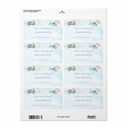 Spielzeug-Flugzeug Wolken Sky Travel Adventure Bab (Vorne)