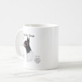 Spielzeug Fox Terrier Historiendesign Kaffeetasse (Vorderseite Links)