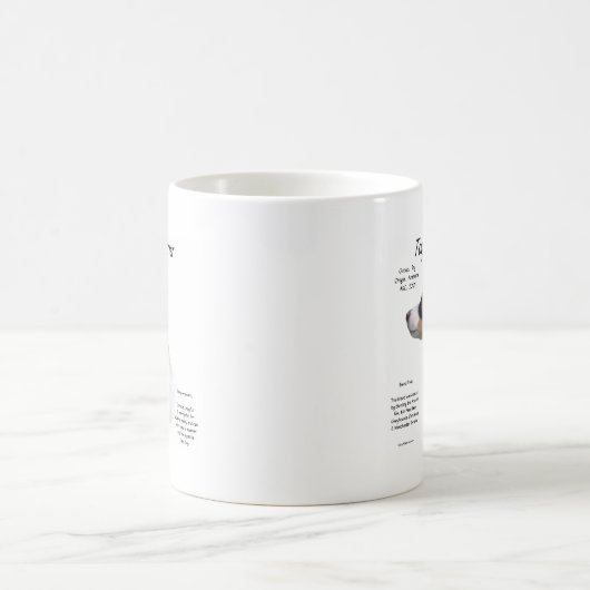Spielzeug Fox Terrier Historiendesign Kaffeetasse (Mittel)