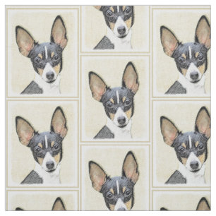 Spielzeug Fox Terrier Painting - Niedliche Origina Stoff