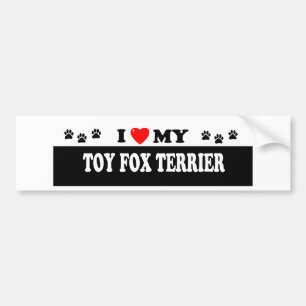 SPIELZEUG-FOXTERRIER AUTOAUFKLEBER