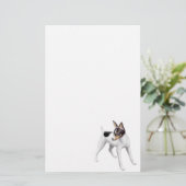 Spielzeug-Foxterrier-Briefpapier Briefpapier (Stehend Vorderseite)
