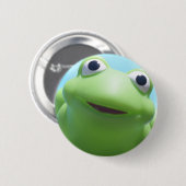 Spielzeug-Frosch-Nahaufnahme Button (Vorne & Hinten)