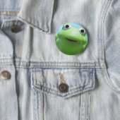 Spielzeug-Frosch-Nahaufnahme Button (Beispiel)