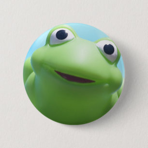 Spielzeug-Frosch-Nahaufnahme Button