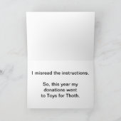 Spielzeug für die Thoth Grußkarte Karte (Innenseite)