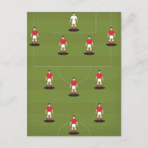 Spielzeug-Fußballmannschaft Postkarte
