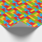 Spielzeug-Gebäude-Blöcke Geschenkpapier (Ecke)