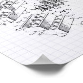 Spielzeug Gebäude Brick 1961 Patentkunst - Lined P Poster (Ecke)