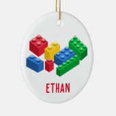 Spielzeug-Gebäude-Steine bunt Kinder Keramik Ornament (Rechts)