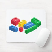 Spielzeug-Gebäude-Steine bunt Kinder Mousepad (Mit Mouse)