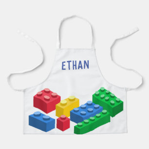 Spielzeug-Gebäude-Ziegel bunt Schürze