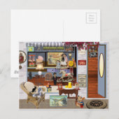 Spielzeug-Geschäft Postkarte (Vorne/Hinten)