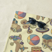 Spielzeug-Icons Hintergrund Strandtuch (Beispiel)