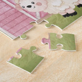 Spielzeug, Individuelle Name, rosa Bauernhof Puzzle (Seite)