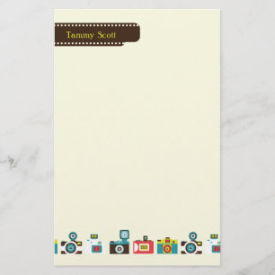 Spielzeug-Kamera-personalisiertes Briefpapier