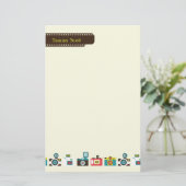 Spielzeug-Kamera-personalisiertes Briefpapier (Stehend Vorderseite)
