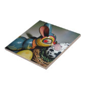 Spielzeug-Kaninchen und Kuhei Fliese (Seite)