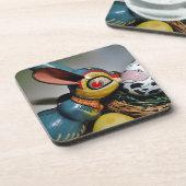 Spielzeug-Kaninchen und Kuhei Getränkeuntersetzer (Linke Seite)