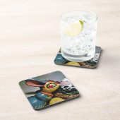 Spielzeug-Kaninchen und Kuhei Getränkeuntersetzer (Rechte Seite)