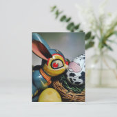 Spielzeug-Kaninchen und Kuhei Postkarte (Stehend Vorderseite)