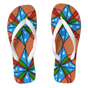 "Spielzeug Kite and Pinwheel" abstrakte Flip Flops Badesandalen