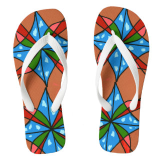 "Spielzeug Kite and Pinwheel" abstrakte Flip Flops Badesandalen