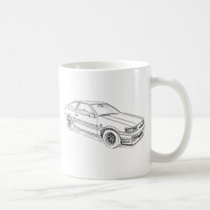 Spielzeug-Korolla Trueno Levin AE86 Kaffeetasse
