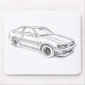 Spielzeug-Korolla Trueno Levin AE86 Mousepad (Vorne)