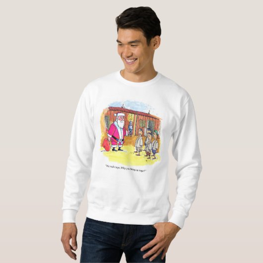 Spielzeug Makers Männer weißes Sweatshirt (Vorne ganz)