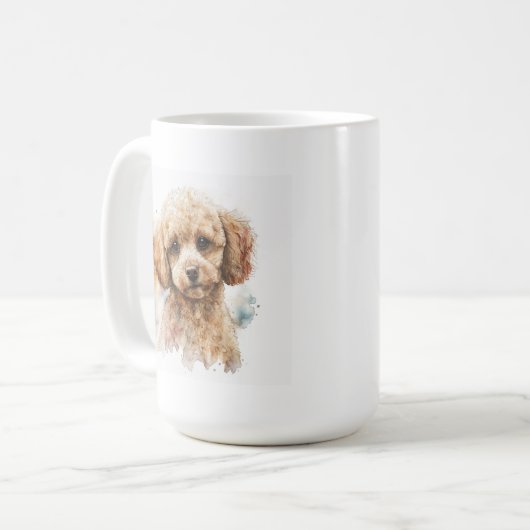 Spielzeug Poodle auf einer Tasse (Vorderseite Links)