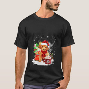 Spielzeug Poodle Hund Weihnachtsmannmütze Weihnach T-Shirt
