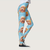 Spielzeug Poodle mit Blume- und Telefondarstellung Leggings (Rechts)