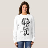 Spielzeug Poodle Niedlich Hund Lover Geschenke Fra Sweatshirt (Vorne ganz)