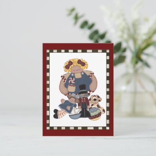 Spielzeug Postkarte (Stehend Vorderseite)