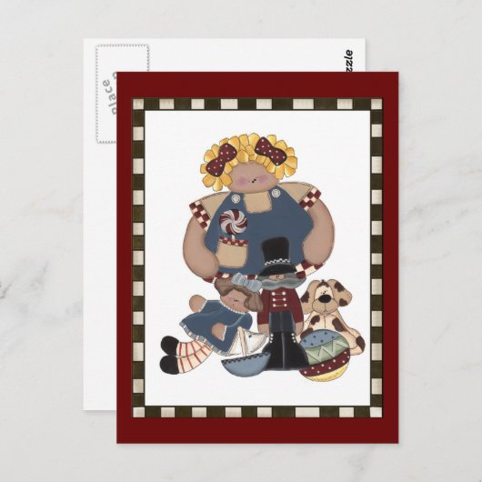 Spielzeug Postkarte (Vorne/Hinten)