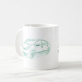 Spielzeug Prius gen2 2004+ Kaffeetasse (Vorderseite Links)
