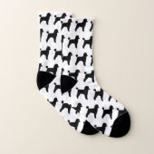 Spielzeug-Pudel-Silhouette-Muster Socken (Paar)