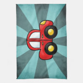 Spielzeug-Retro-Auto-Kunst Geschirrtuch (Vertikal)