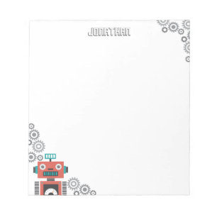 Spielzeug-Roboter Notizblock