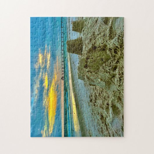 Spielzeug, Spiele, Sandburg am Strand Puzzle (Vertikal)