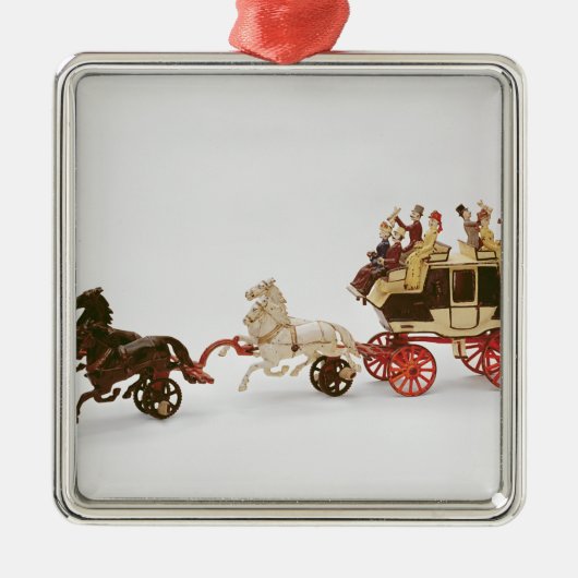 Spielzeug Stagecoach Ornament Aus Metall (Vorne)