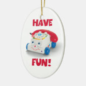 SPIELZEUG-TELEFON-Verzierung Keramik Ornament (Links)